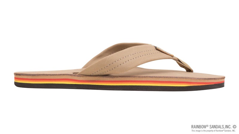 Rainbow Sandals Women's Single Layer Premier Leather Sandal, Sierra Brown/Rainbow, Ladies Large / 7.5-8.5 B(M) US - Image 4